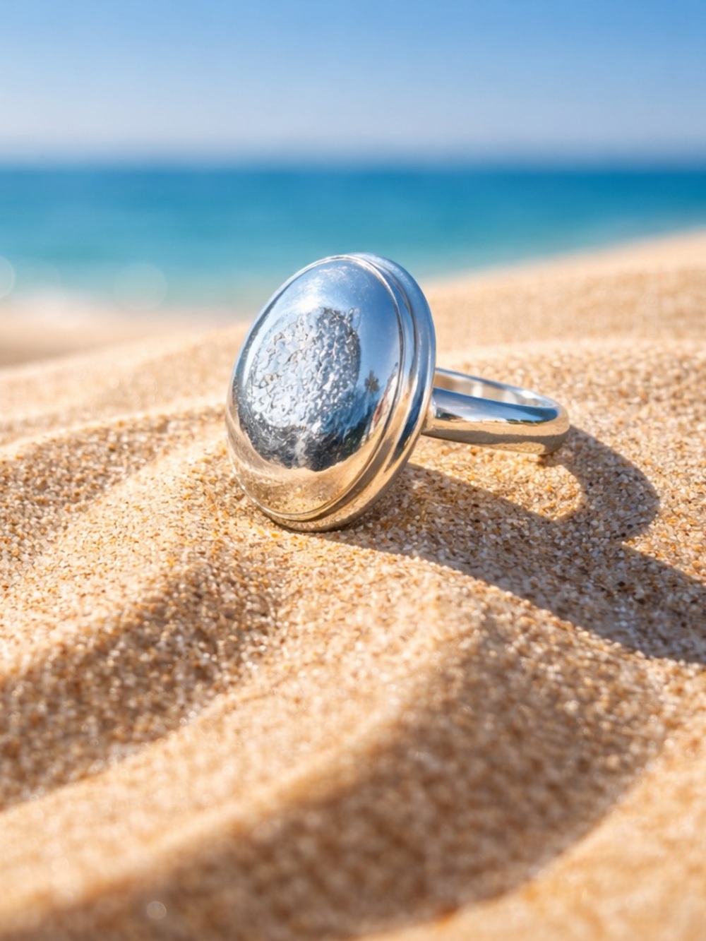 Platinum Aura Druzy Ring - Picture 5 of 14